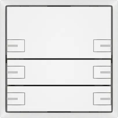 Pulsante universale EDIZIO.liv UNI SNAPFIX® c.LED RGB 3× com.2T bi 