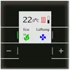 Termostato ambiente KNX INC MDT SCN-RTRGS.02S display LED vetro nero 