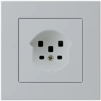 Prise ENC HA kallysto.pro type 25 avec bornes enfichables gris clair 