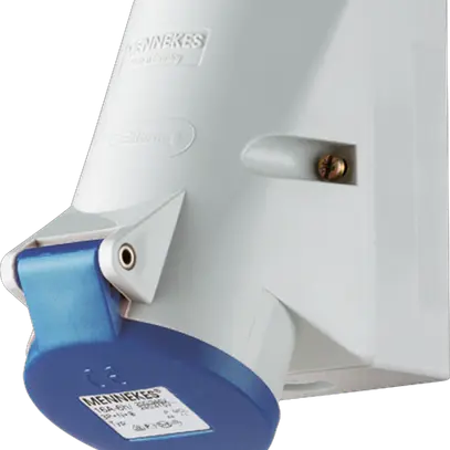 Presa murale AP CEE 16A 3P 6h 230V blu TwinContact Mennekes 