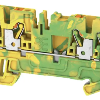 Borne de protection Weidmüller A4C PUSH IN 2.5mm² 4 connex.vert/jaune 