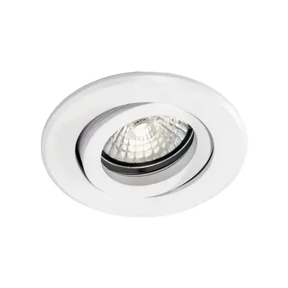 Lampa da incasso TK-DISC bianco opaco molle di tensione, Ø di montaggio 68mm 