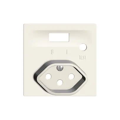 Kit frontal EDIZIOdue pour prise FI blanc 