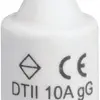 D-Sicherung DTII 10A 500V gG mit Kennmelder 