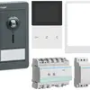 Kit video elcom.home p.1appartamento postazione interna bianco/esterna antracite 