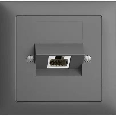 EB-Dose 1×RJ45/s 4P ITplus EDIZIOdue dunkelgrau 