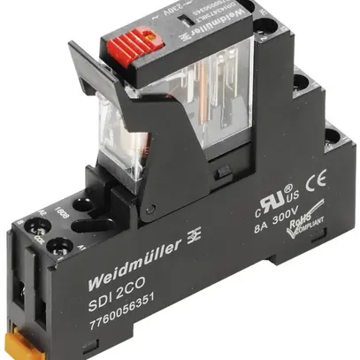 Accoppiatori relè WM DRIKIT 230VAC LED rosso 2C tasto prova 250VAC, 5A 