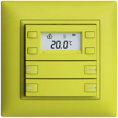 Pulsante RTH INC KNX 4×EDIZIOdue FMI lemon, con LED RGB 