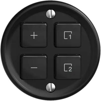 Stazione sec.variatore STANDARDdue Wiser SNAPFIX® 1 scena 4 tasti WLAN ne 