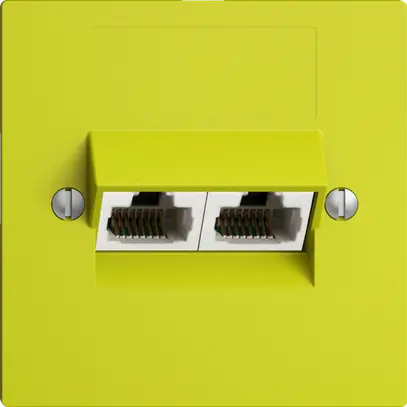 Presa INC 2×RJ45/u 4P sep. EDIZIOdue lemon ITplus 