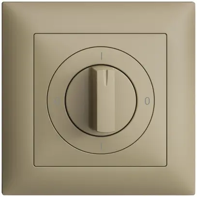 Kit frontal EDIZIOdue 0-1-0-1 88×88mm sand pour interrupteur rotatif 