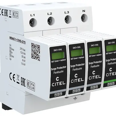 Parafulmine  Citel DAC1-13VGS-31-275 tipo 1+2+3, 4-poli 