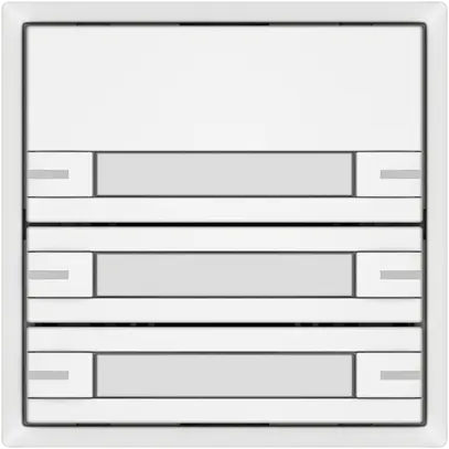 Poussoir KNX RGB EDIZIO.liv SNAPFIX® capteur temp.RGB-LED étiqu.3×com.2T bc 