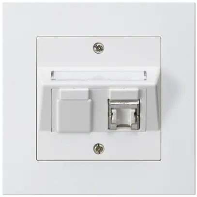 Kit di montaggio INC kallysto.pro C cat.6 1RJ45/s bianco 