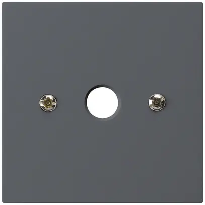 Plaque frontale kallysto 60×60mm anthracite pour boîte de raccordement 