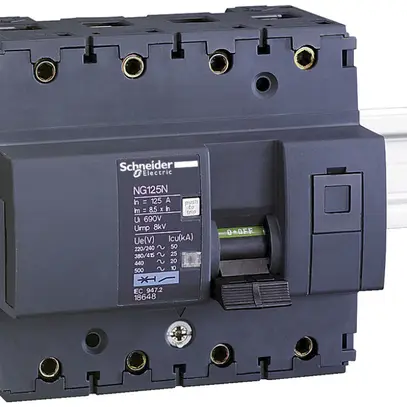 Avviatore Schneider Electric NG125N 3P+N 100A C 25KA 