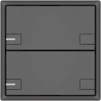 Pulsante KNX RGB EDIZIO.liv SNAPFIX® sensore temp.RGB-LED 2× com.2T grs 