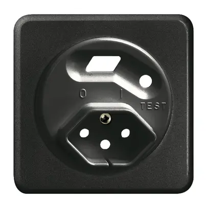 Kit frontale FH per presa FI nero 