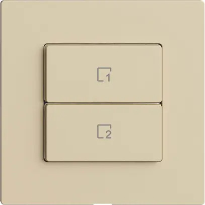 Szenentaster 2 Szenen vertikal/2T WLAN Edue Wiser vanille 