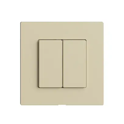 Commande pour interrupteur 2K/2T Edue Wiser vanille 