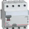 Interrupteur différentiel Legrand DX3standard 4P 400V 40A 0.03A type A 4UM 