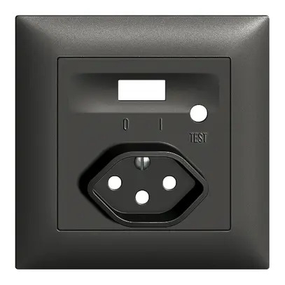 Kit frontal EDIZIOdue pour prise FI noir 