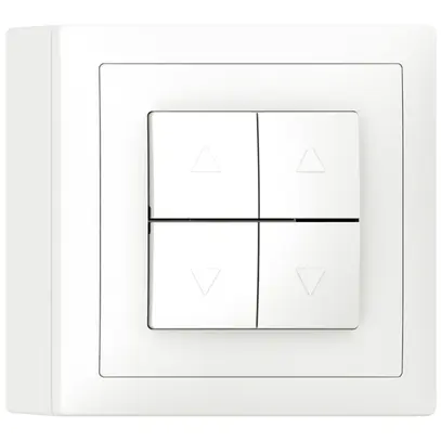 Pulsante per tapparella AP SIDUS bianco 2 canali 