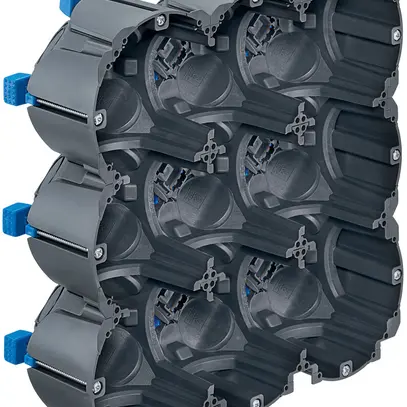 Scatola per parete cava HSB D83, grd. 3×3, 205×205×65mm TFI 850°C 