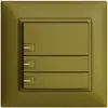 UP-Taster KNX 3-fach EDIZIOdue olive RGB mit LED 