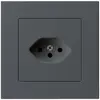 Prise ENC kallysto.pro T13 anthracite avec sécurité enfants 