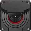 Presa NEVO N.CO 1×T25, IP55 secondo SN 441011, c.guarnizione rossa, nero 