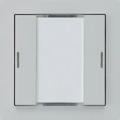 UP-Taster kallysto A KNX 2× RGB LED s/e-link hellgrau 