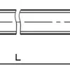 Tige filetée M5 1000mm zing. DIN 975 