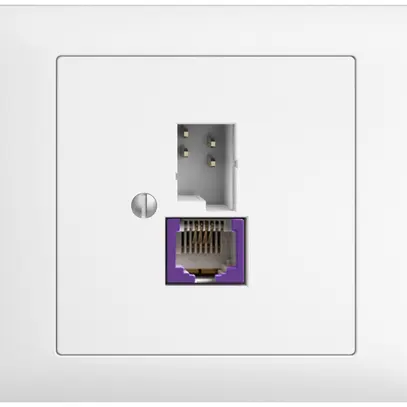 Prise INC T+T 6P/1×RJ45, DSL-à large bande EDIZIOdue blanc 