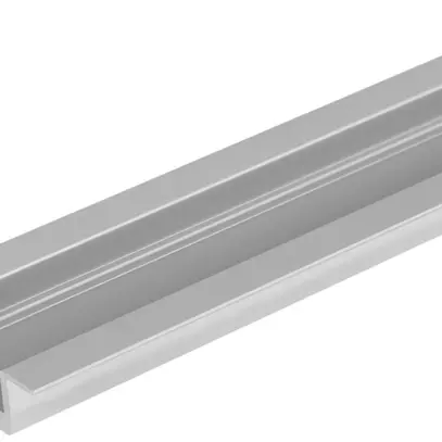 Profilo a flangia LDV FLAT PF01/UW/22×6/10/1, larghezza utile 10mm, 1m, Al 