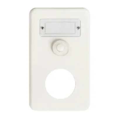 Combinazione INC I-I suoneria+ vuoto bianco FH con porta-etichetta 