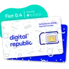Digital Republic Flatrate 0.4 SIM | 365 Tage 0.4 Mbits Download, 0.2 Mbits Upload 