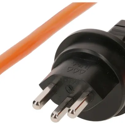 Cavo d'allacciamento MH 3×1.5mm² 5m PUR spina T23 stampata arancione 