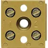 Barrette de bornes Weidmüller BK 2 CRN connexion à vis 4mm² 2L 22mm jaune 