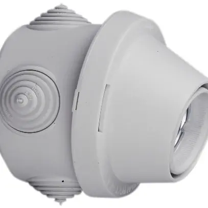 Boîte de dérivation avec douille E27 gris clair 