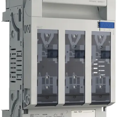 Coupe-circuit HPC weber.silas DIN2 690VAC 400A cavalier p.70mm sortie haut/bas 