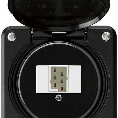 Scatola di raccordo INC robusto IP55 nero 1×TT83 