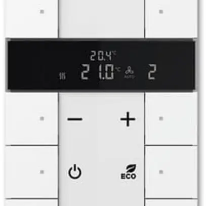 Controllore stazione secondaria grande ABB-Tenton, 10 tasti, bianco 