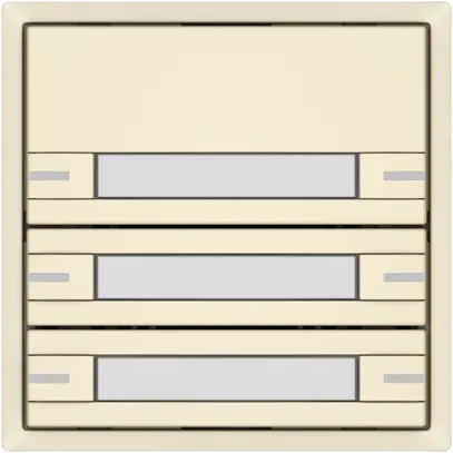 Poussoir KNX RGB EDIZIO.liv SNAPFIX® capteur temp.RGB-LED étiqu.3×com.2T cr 