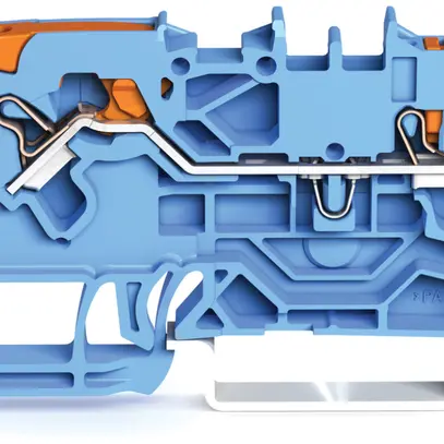 Borne de passage WAGO TopJob-S 2.5mm² 2L bleu série 2102 