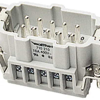 Interno di presa maschio B10 0.5…2.5mm², con protezione di filo 1…10 