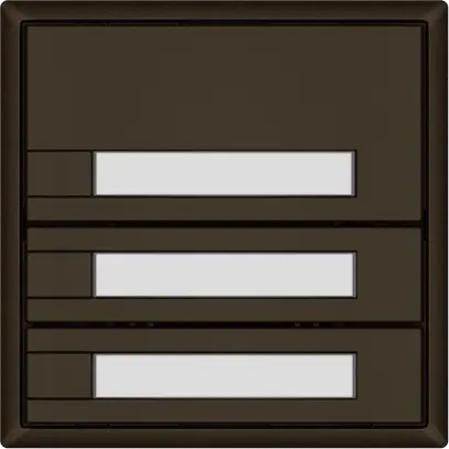 Poussoir universel EDIZIO.liv UNI SNAPFIX® s.LED 3× comm.1T étiqu.br 