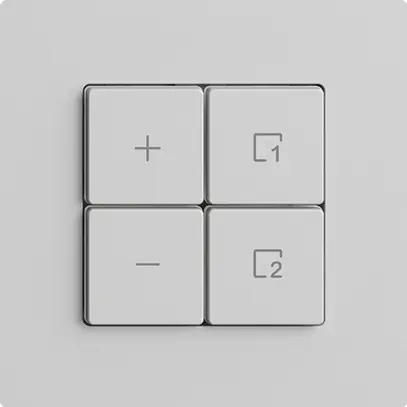 Stazione secondaria per dimmer 1c/4t scena WLAN Edue Wiser grigio chiaro 