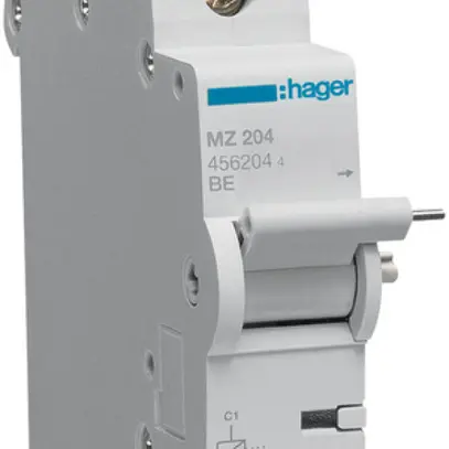 Interruttore a corrente lavoro Hager 24…48VAC 12…48VDC p.disgiuntore, a vite 