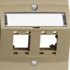 Montageset EDIZIOdue, mit Schrägauslasshaube, für 2×RJ45, sand 
